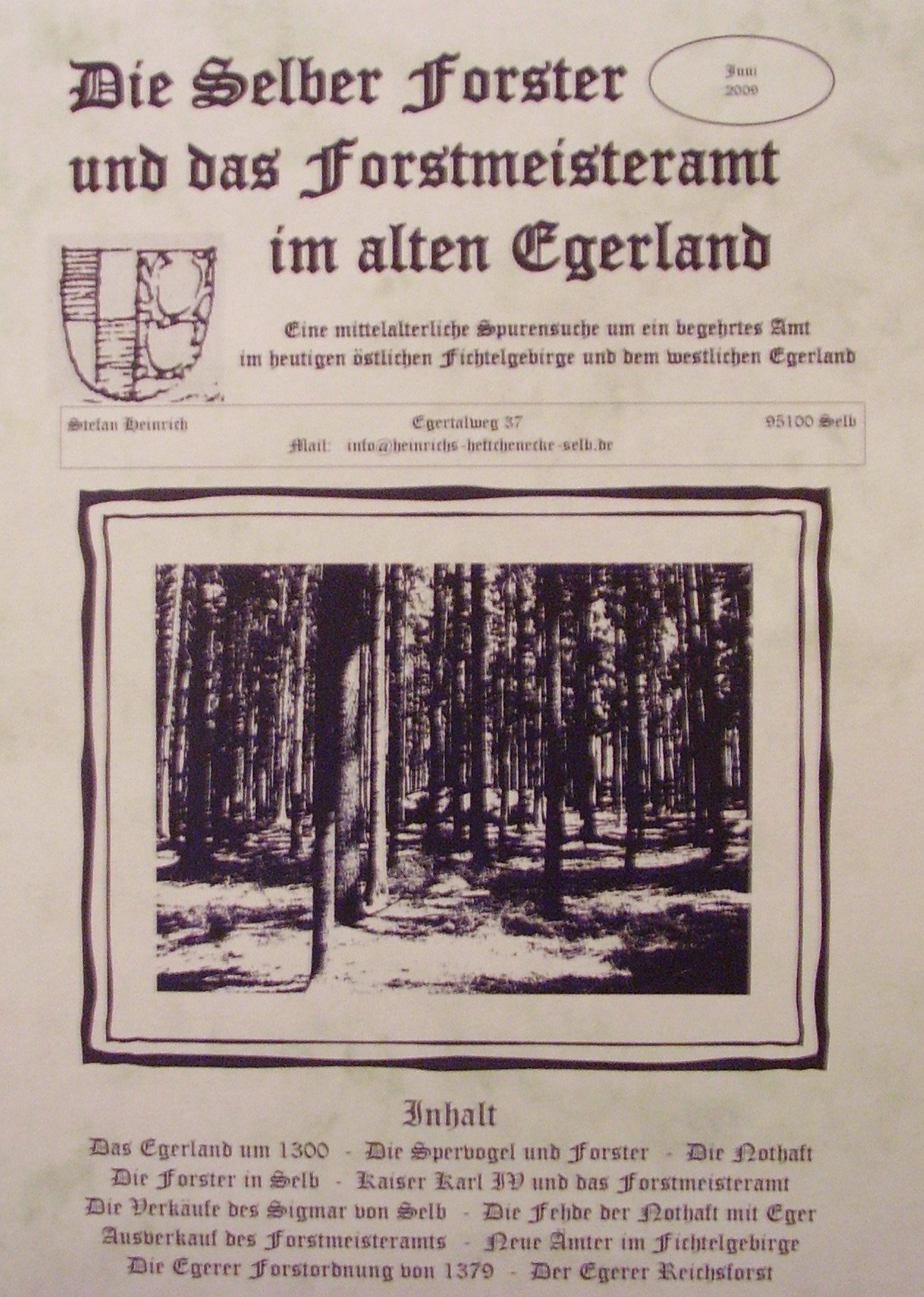 Die Selber Forster u. d. Forstmeisteramt im Egerland
